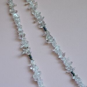 Quartz Crystal Gemstone Chip Necklace